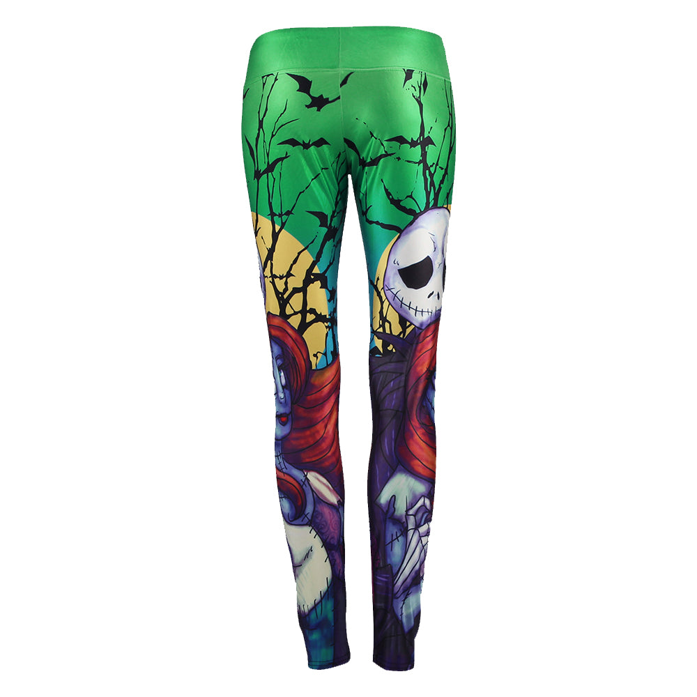 Autumn Jack Skellington Leggings Women Halloween The Nightmare Before Christmas Legging Party Cosplay Printed Leggins