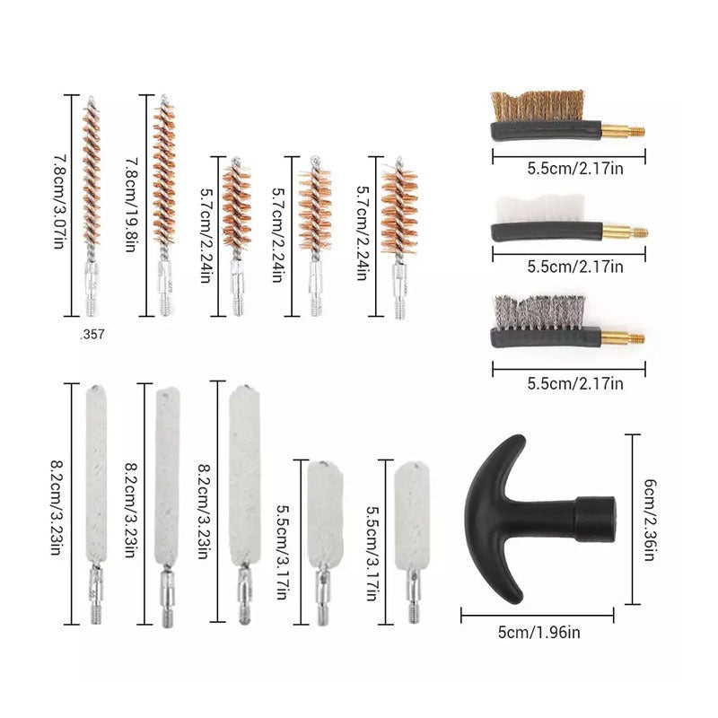 29-Piece Gun Brush Pipe Cleaning Tool Manufacturer Supplies Outdoor Tactical Supplies Gun Brush Set