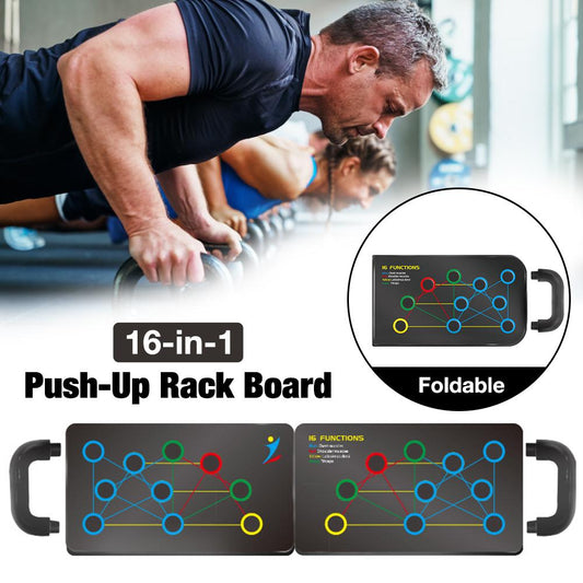16-in-1 Push-Up Board High Quality Handle Foldable Promote Exercise Push Up Board For Muscle Training Workout Fitness Equipment