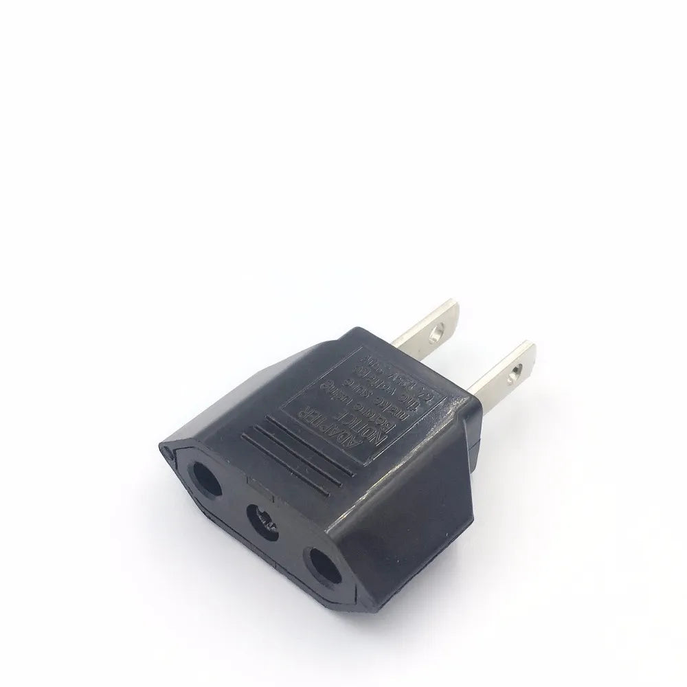Travel Plug Adapter European EU To US Power Adapter Electrical Plug Converter Sockets AC Charger Outlet
