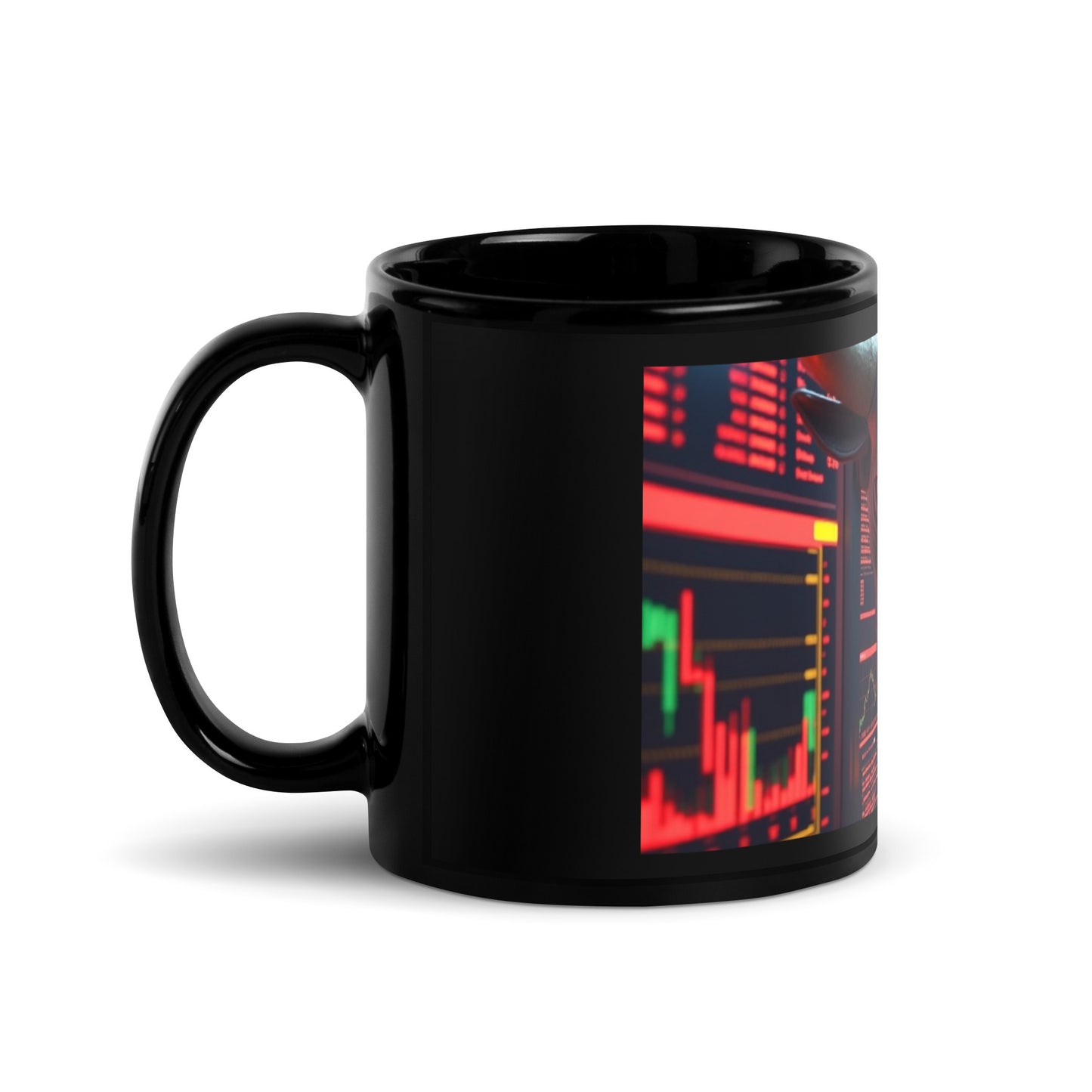 Wall Street Halloween Bull - Black Mug