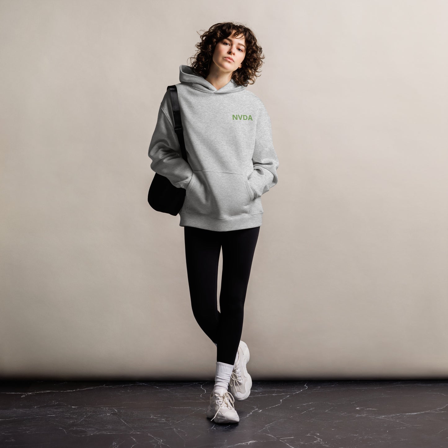 Unisex oversized NVDA hoodie